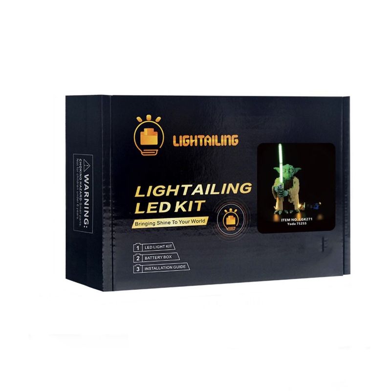 قطعه ساختنی مدل لایتایلینگ کیت نورپردازی yoda 75255 کد lgk271