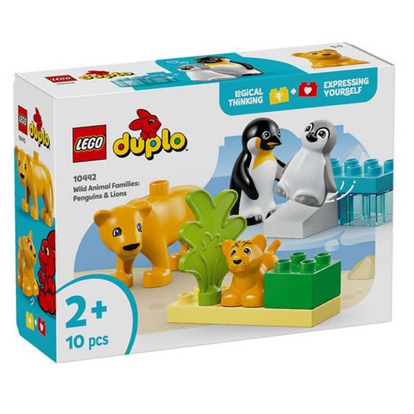 لگو 10 قطعه سری دوپلو مدل penguins and lions کد 10442