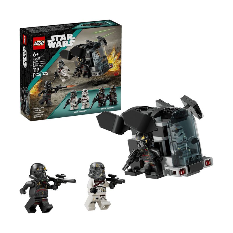 لگو 119 تکه سری star wars مدل death trooper and night trooper battle pack کد 75412