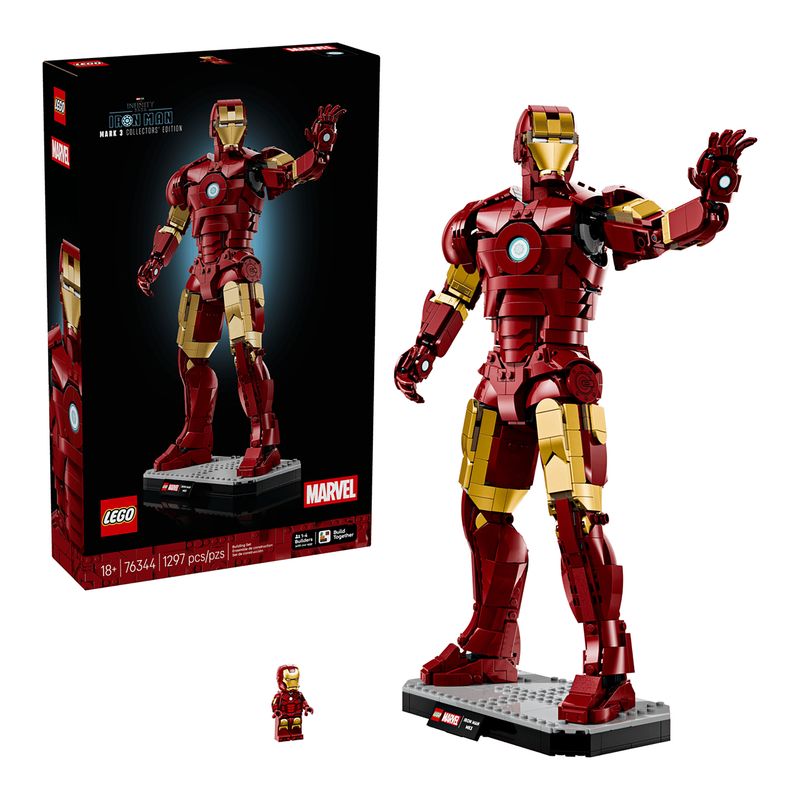 لگو 1297 تکه سری marvel مدل iron man mark 3 collectors edition کد 76344