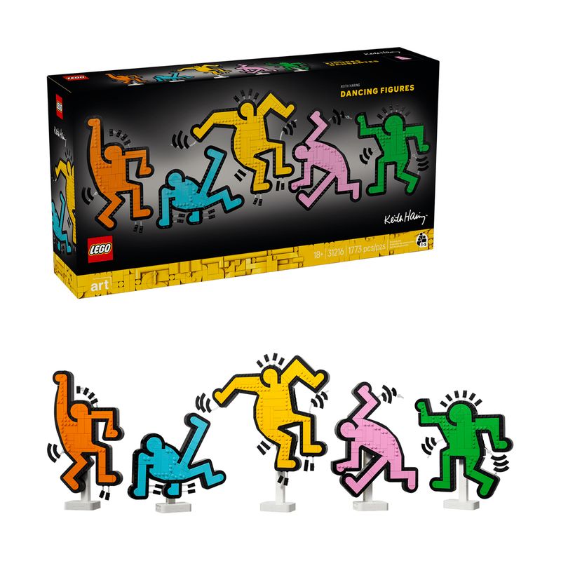 لگو 1773 تکه سری art مدل keith haring dancing figures کد 31216