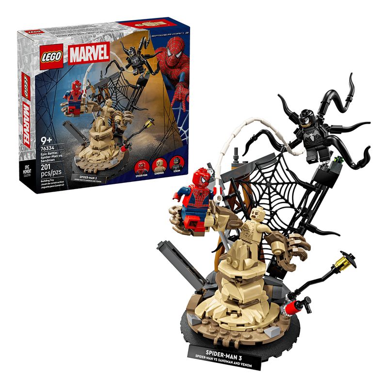 لگو 201 تکه سری marvel مدل epic battle: spider man vs. sandman کد 76334