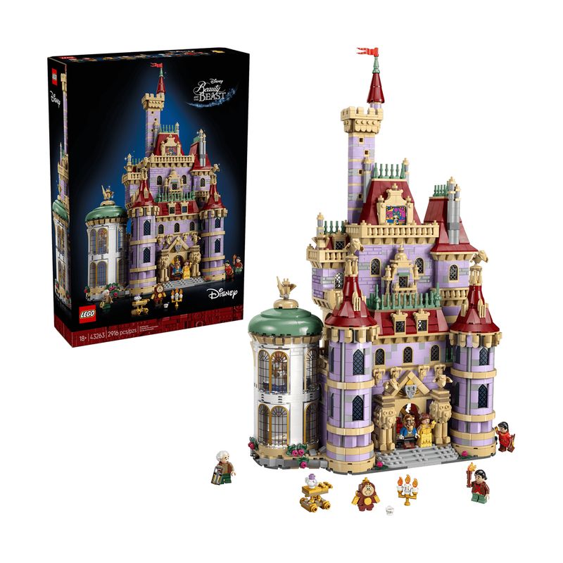 لگو 2916 تکه سری disney مدل beauty and the beast castle کد 43263