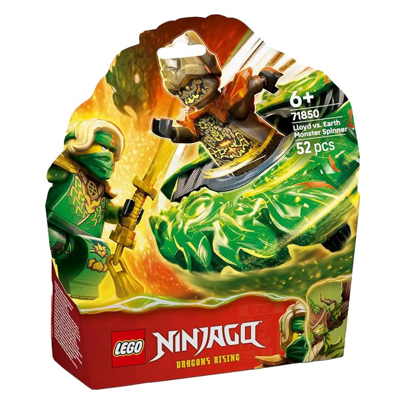لگو 52 تکه سری نینجاگو مدل lloyd vs. earth monster spinner کد 71850