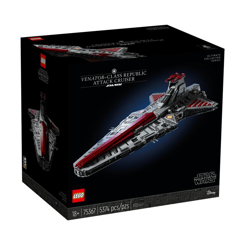 لگو 5374 تکه سری star wars مدل venator class republic attack cruiser کد 75367