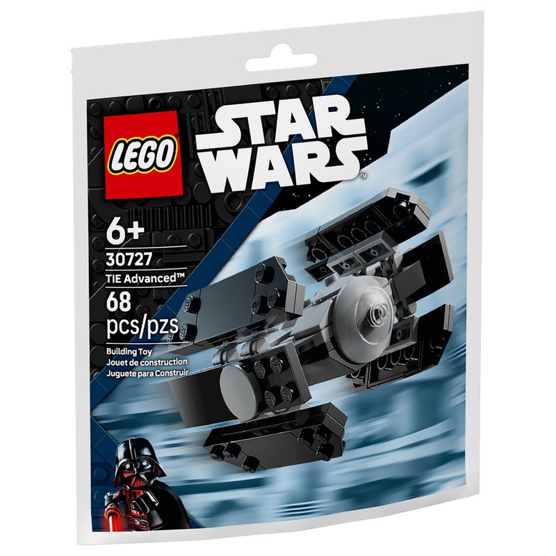 لگو 68 تکه سری star wars مدل tie advanced mini build کد 30727