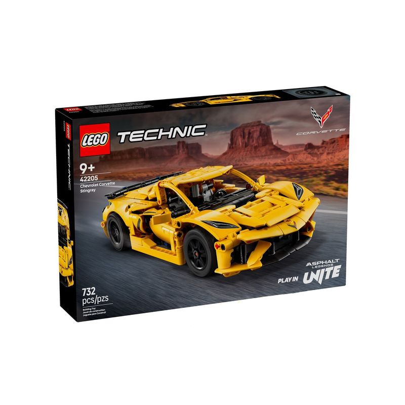 لگو 732 تکه سری technic مدل chevrolet corvette stingray کد 42205