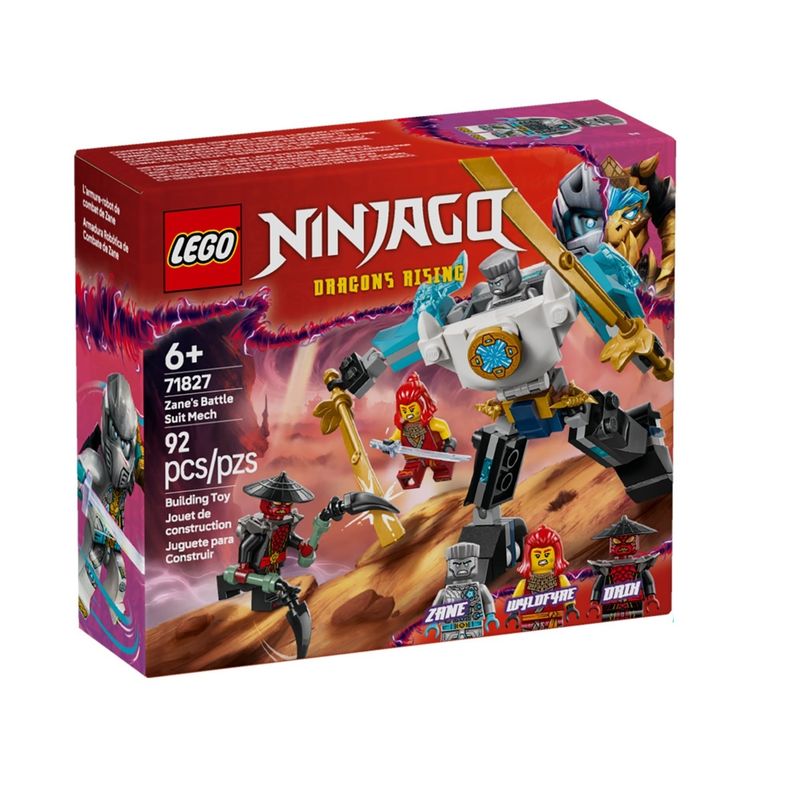 لگو 92 تکه سری ninjago مدل zane s battle suit mech کد 71827