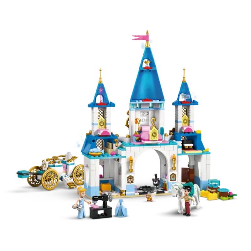 لگو سری queen castle مدل cinderellas castle & horse carriage کد 43275