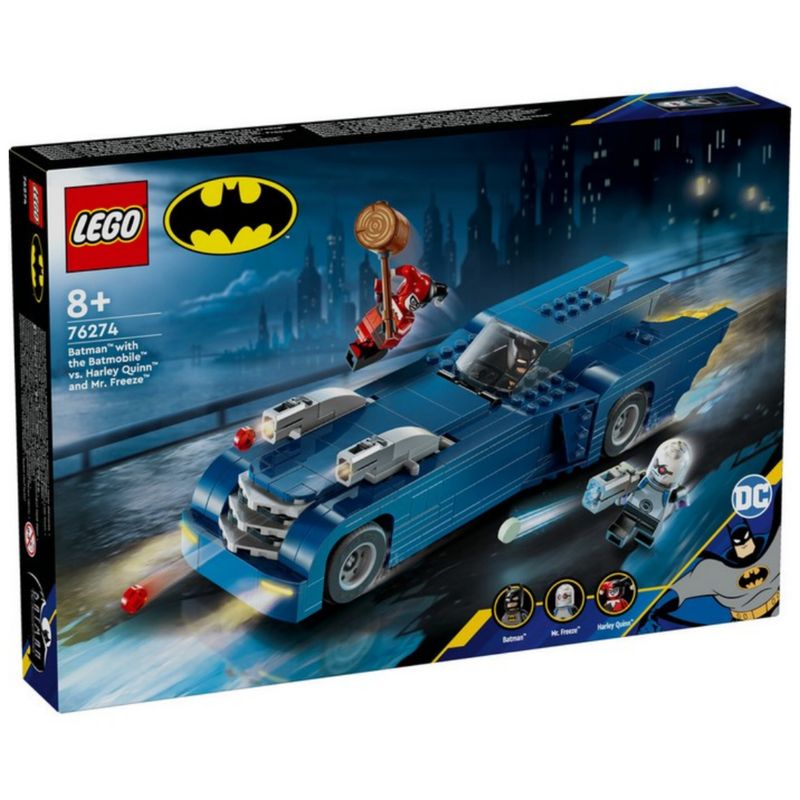 لگو سری دی‌سی بتمن مدل batman™ batmobile™ vs. harley quinn™ and mr. freeze™ کد 76274