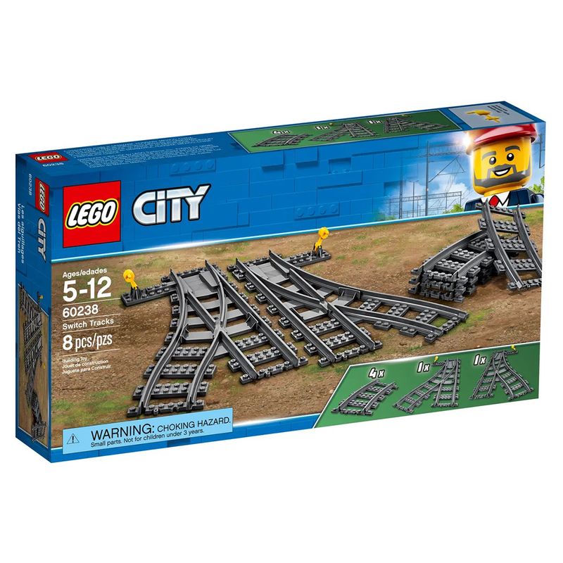 لگو سری سیتی مدل switch tracks 60238