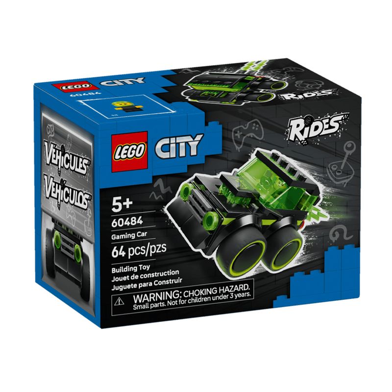 لگو ۶۴ تکه سری city مدل gaming car کد 60484