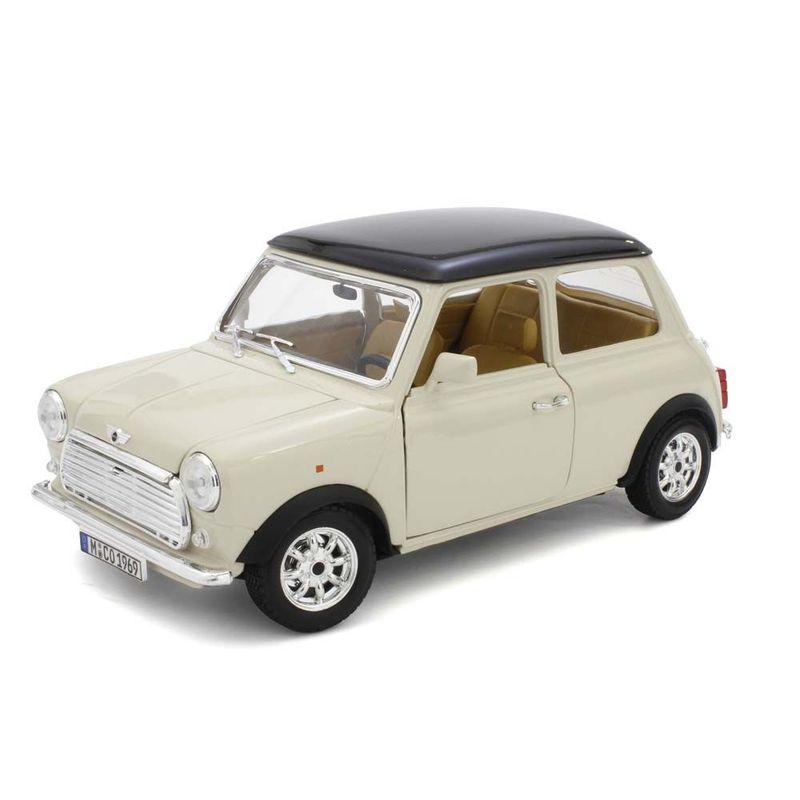 ماشین بازی بوراگو مدل mini cooper beige