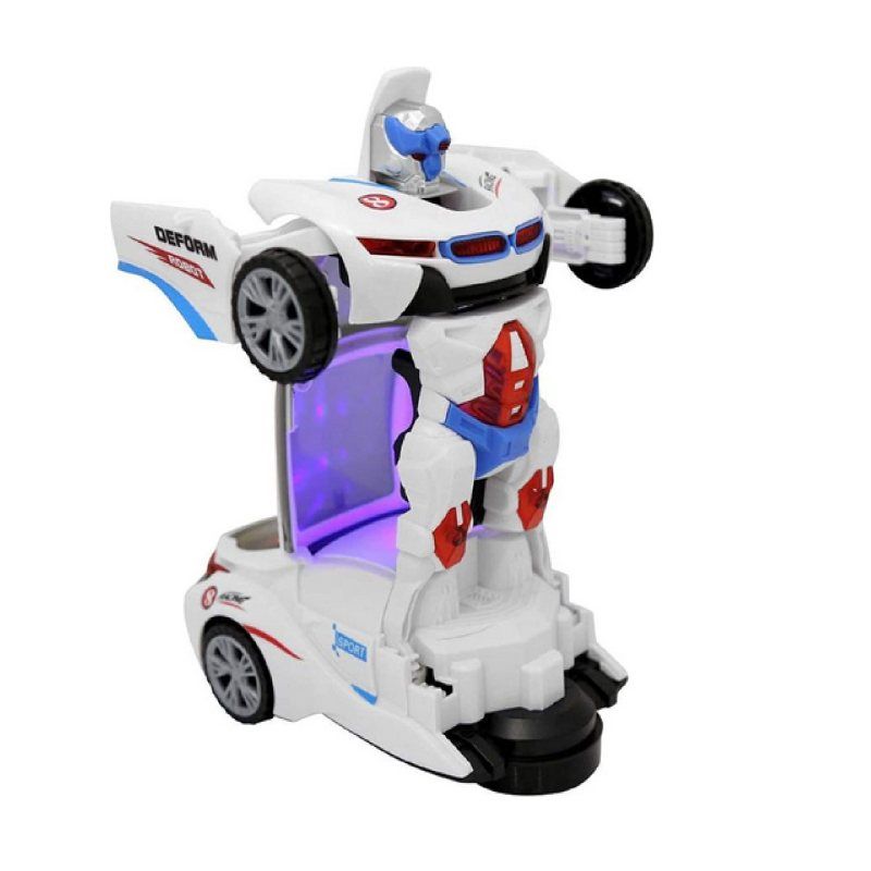 ماشین بازی مدل تبدیل شونده white robot