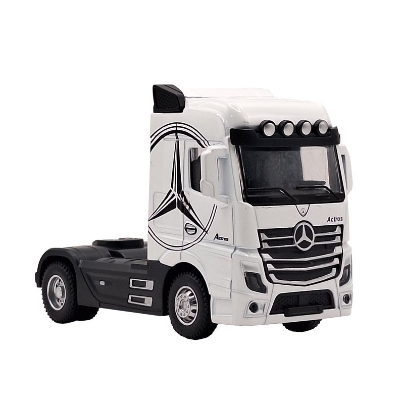 ماشین بازی ناب سل مدل تریلی بنز طرح actros موزیکال عقب کش