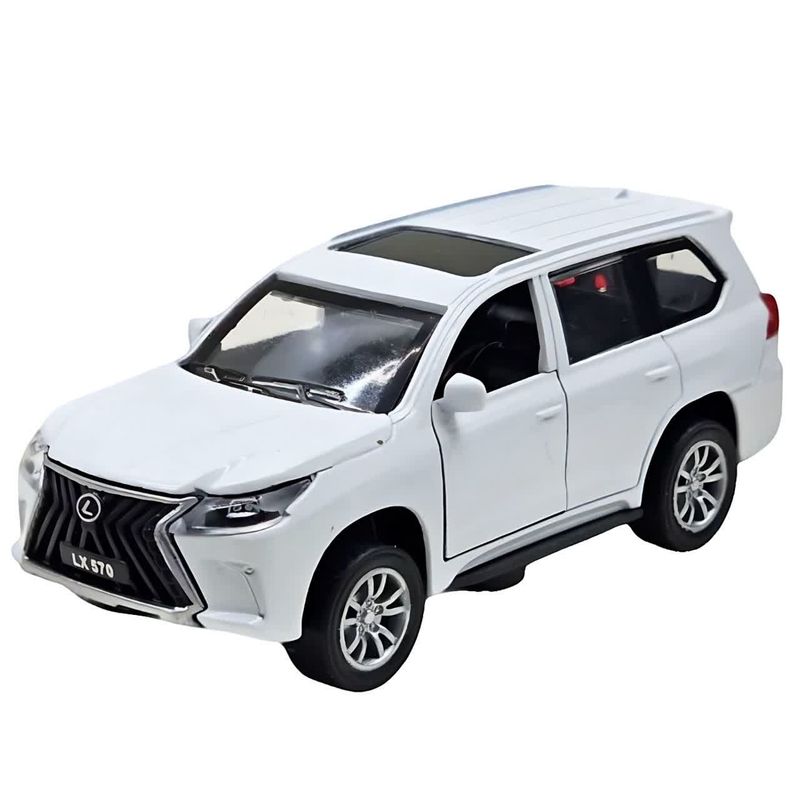 ماشین بازی ناب سل مدل لکسوس فلزی موزیکال چراغدار عقب کش کد lexus lx570