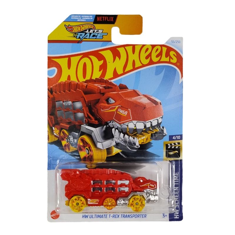 ماشین بازی هات ویلز مدل دایناسور طرح hw ultimate t rex transporter