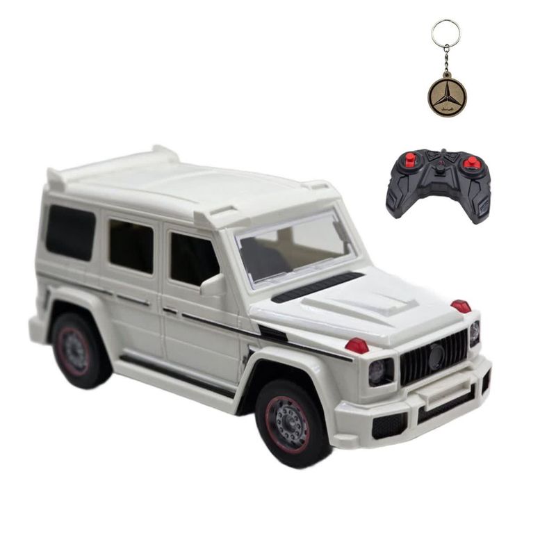 ماشین بازی کنترلی ناب سل مدل بنز جی کلاس دودزا شارژی چراغدار به همراه جاسوییچی mercedes benz g class