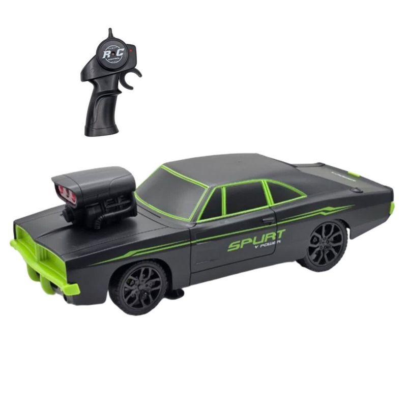 ماشین بازی کنترلی ناب سل مدل دوج چلنجر شارژی موزیکال چراغدار dodge charger