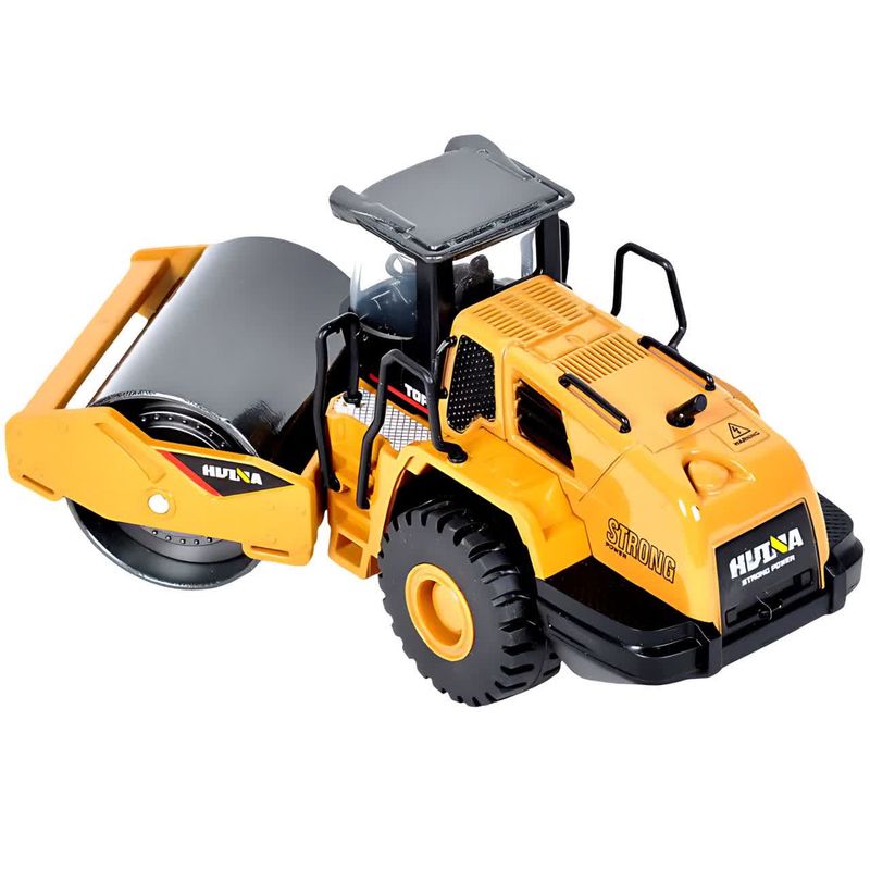 ماکت ماشین ناب سل مدل غلطک فلزی راهسازی هوینا کد huina 1715 road constraction metal road roller scale 1:50
