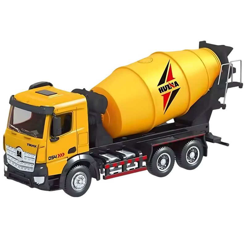 ماکت ماشین ناب سل مدل کامیون راهسازی میکسر فلزی هوینا کد huina mixer truck 1737