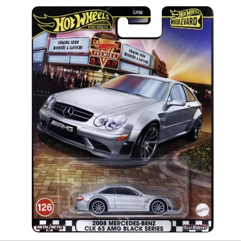 ماکت هات ویلز مدل mercedes benz clk 63 amg black series 2008