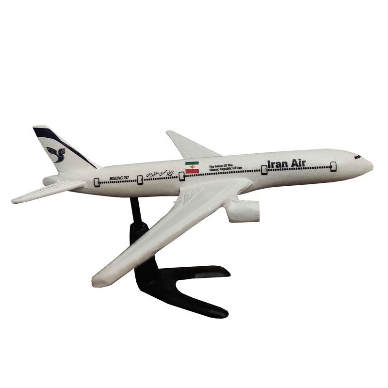 ماکت هواپیما مدل مسافربری بوئینگ 747 طرح iran air کد 01
