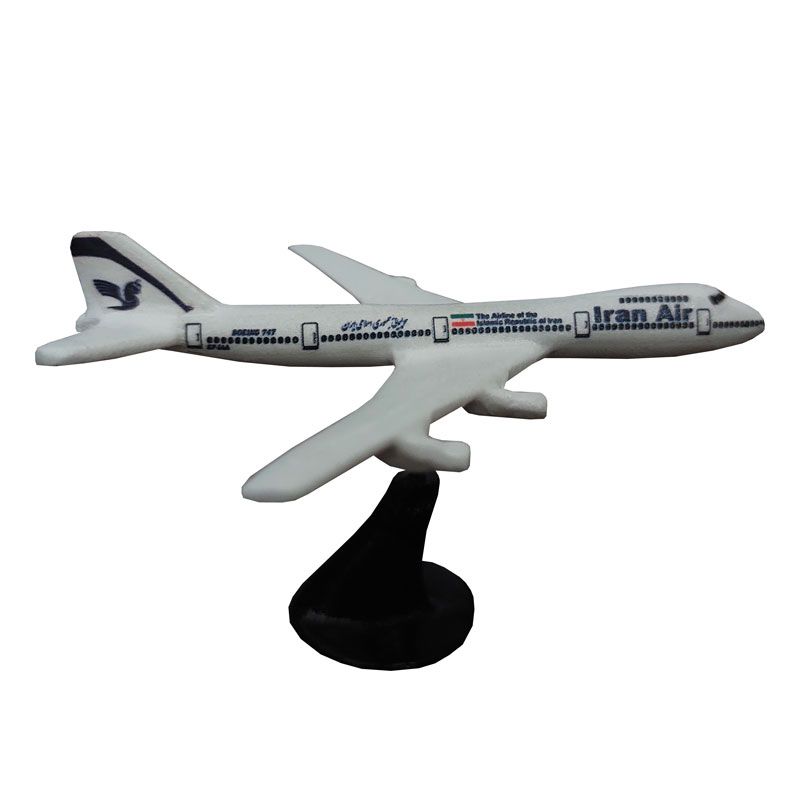 ماکت هواپیما مدل مسافربری بوئینگ 747 طرح iran air کد 02