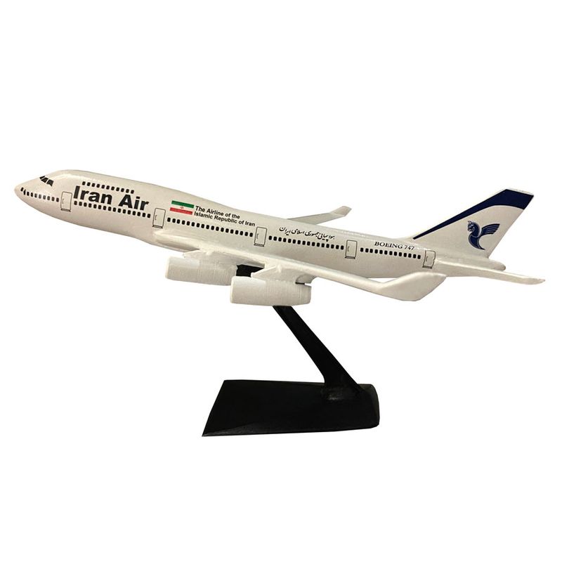 ماکت هواپیما مدل مسافربری بوئینگ 747 طرح iran air
