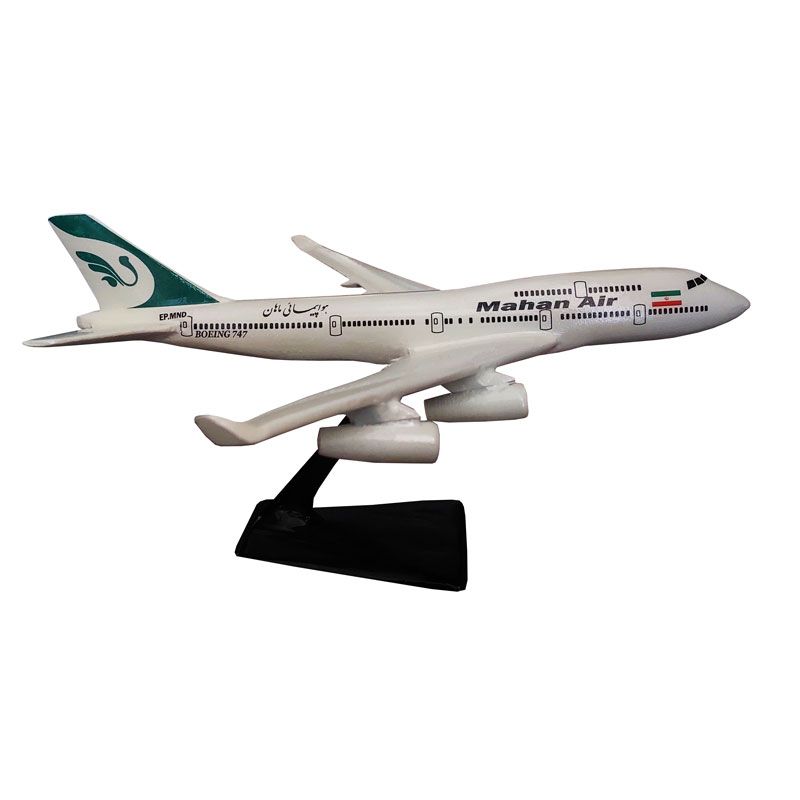 ماکت هواپیما مدل مسافربری بوئینگ 747 طرح هواپیمایی mahan air