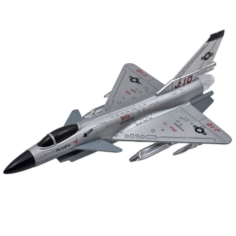 ماکت هواپیما ناب سل مدل جت جنگنده موزیکال چراغدار j 10 fighter کدnaab002