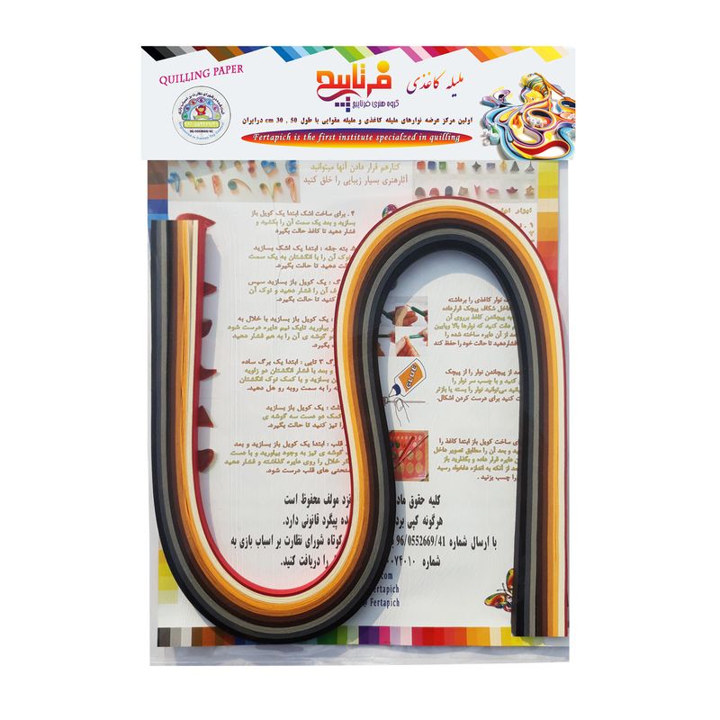 ملیله کاغذی فرتاپیچ کد 7m1 بسته 70 عددی