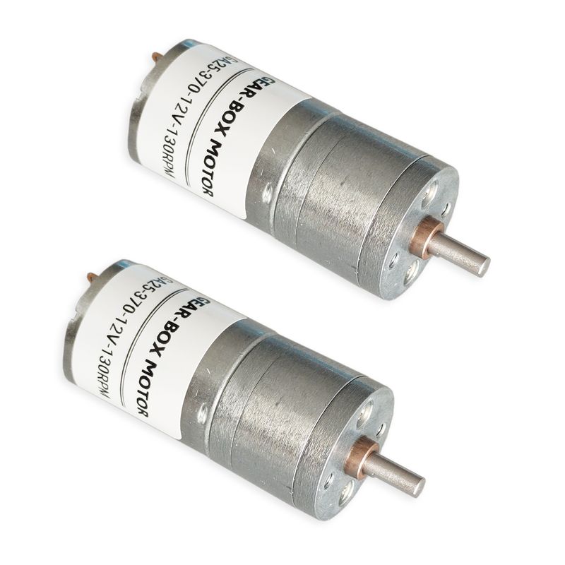 موتور گیربکس مدل ga25 کد 130rpm بسته 2 عددی