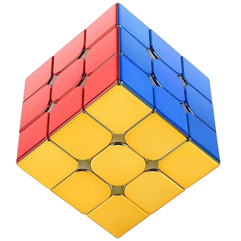 مکعب روبیک شنگ شو مدل متالیک مگنت 3×3 sengso magnetic metallic