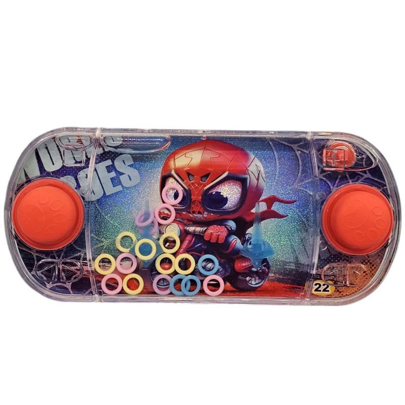 واتر گیم ناب سل مدل دو دکمه طرح اسپایدرمن موتور سوار کد water game spider man naab003