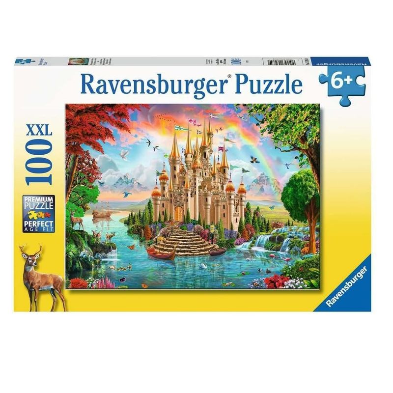 پازل 100 تکه راونزبرگر مدل rainbow castle کد 13285