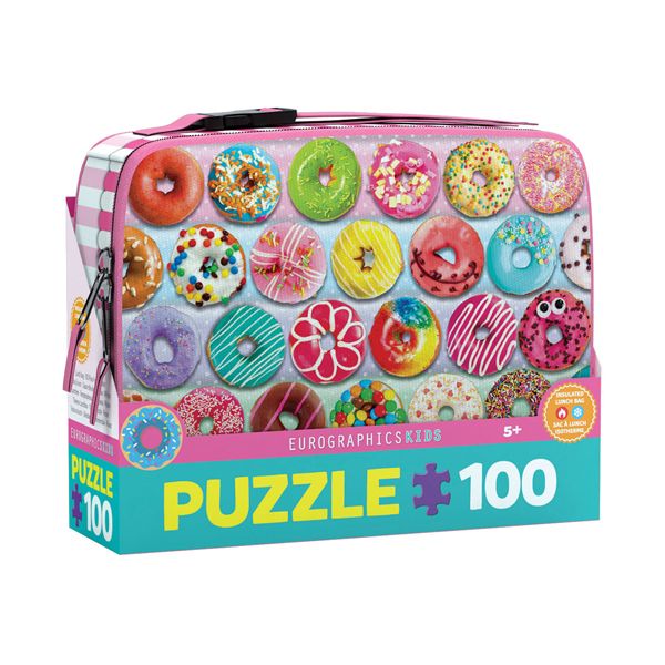 پازل 100 تکه یوروگرافیکس پازلز مدل 9100 5825 delightful donuts lunch bag