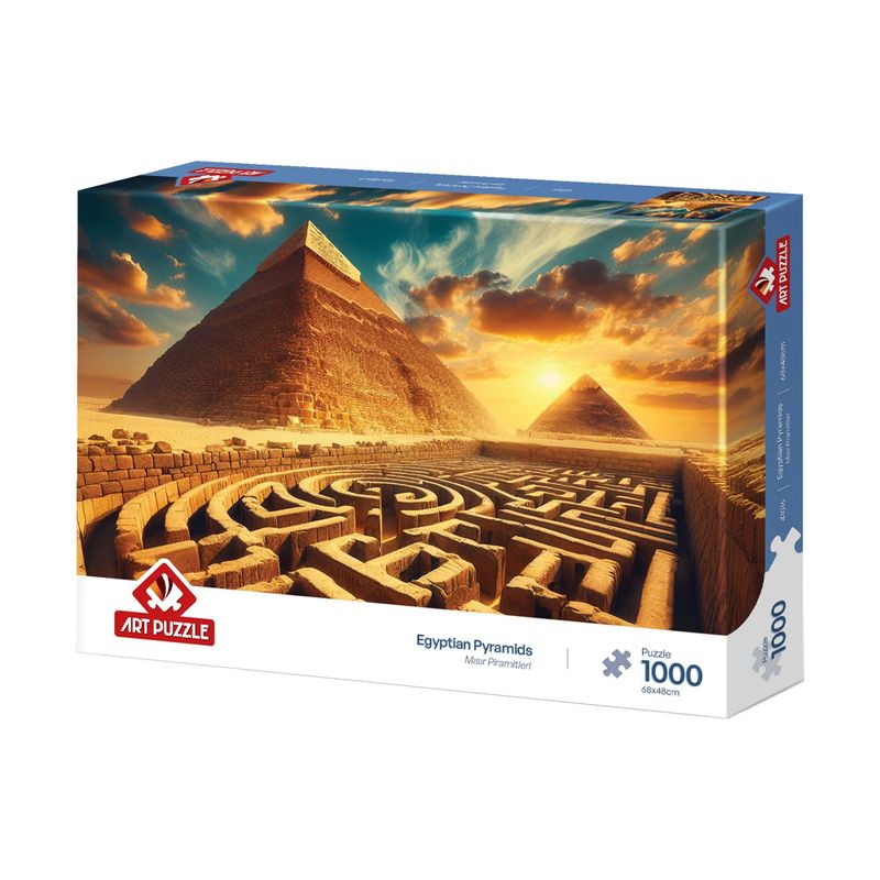 پازل 1000 تکه آرت پازل مدل egyptian pyramids مناسب نوجوان وبزرگسال