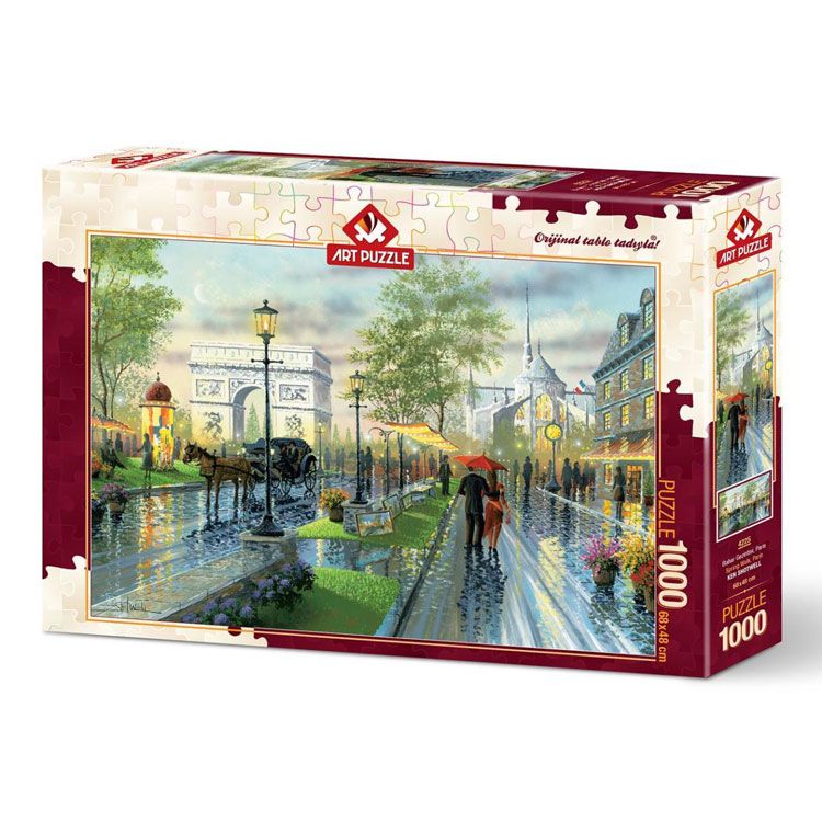 پازل 1000 تکه آرت پازل مدل spring walk paris كد 4225