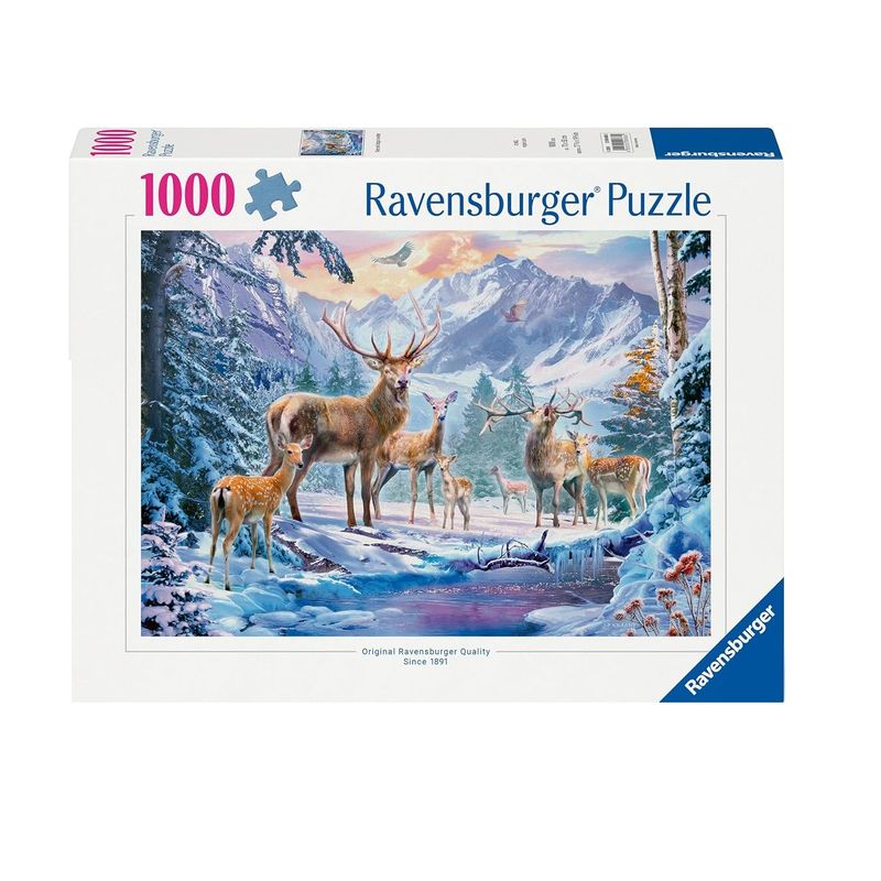 پازل 1000 تکه راونزبرگر مدل deer n stags in winter کد 12000888