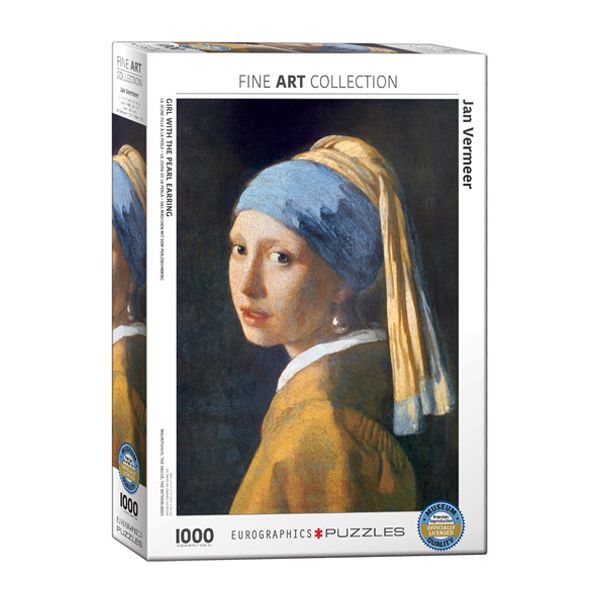 پازل 1000 تکه یوروگرافیکس پازلز مدل  6000 5158 girl with pearl earring