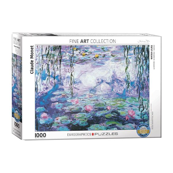 پازل 1000 تکه یوروگرافیکس پازلز مدل waterlilies كد 4366 مناسب نوجوان و بزرگسال