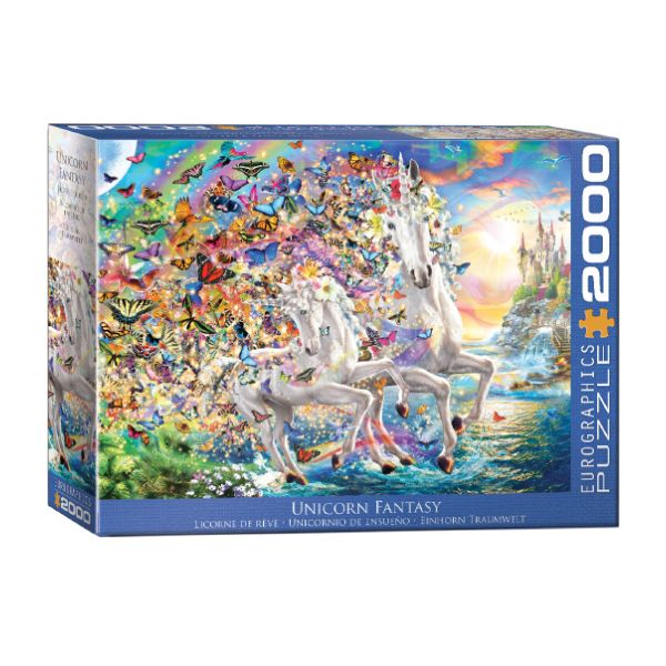 پازل 2000 تکه یوروگرافیکس پازلز مدل 8220 5551 unicorn fantasy