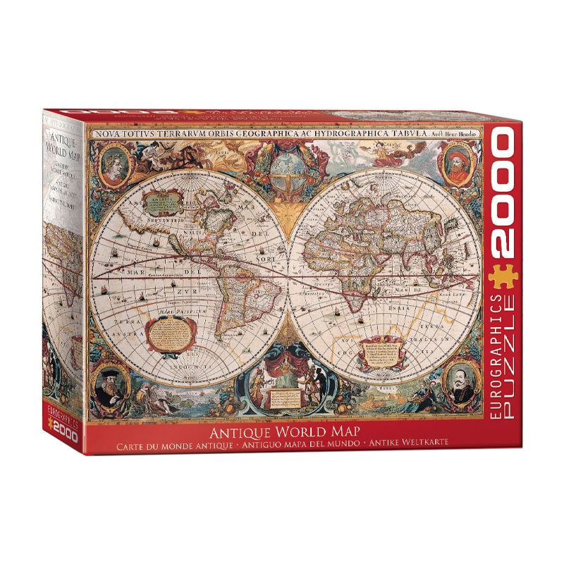 پازل 2000 تکه یوروگرافیکس پازلز مدل antique world map كد 1997 8220