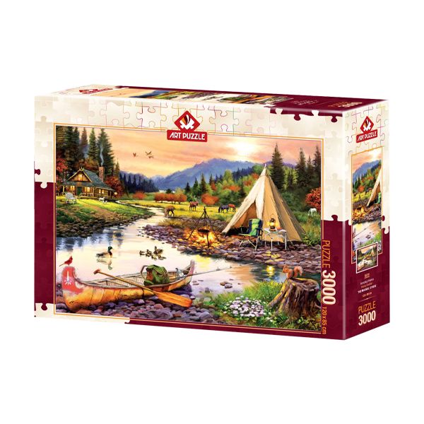 پازل 3000 تکه آرت پازل طرح camping friends كد 5520