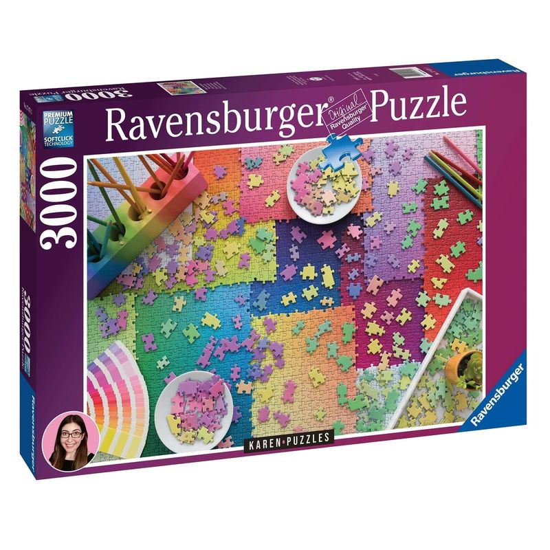 پازل 3000 تکه راونزبرگر مدل puzzles on puzzles کد 17471