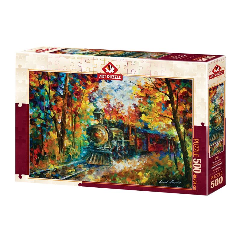 پازل 500 تکه آرت پازل مدل autumn train كد 5096