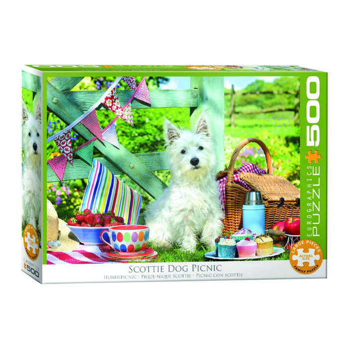 پازل 500 تکه یوروگرافیکس پازلز مدل scottie dog picnic كد 5461 6500
