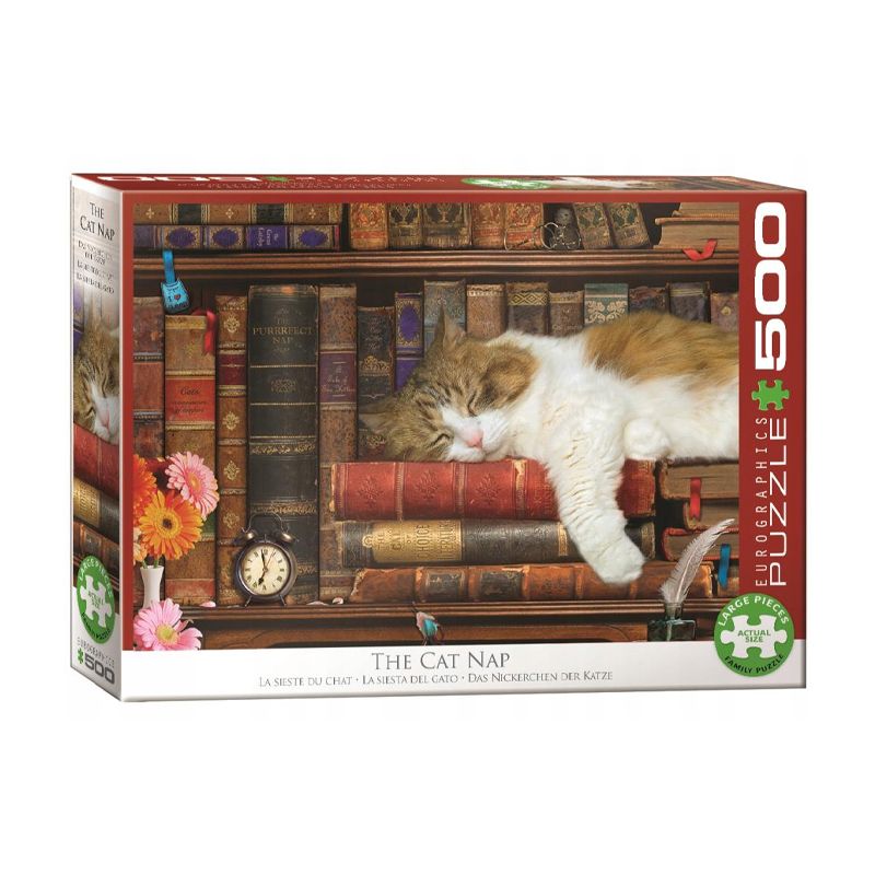 پازل 500 تکه یوروگرافیکس پازلز مدل the cat nap كد 5545 6500
