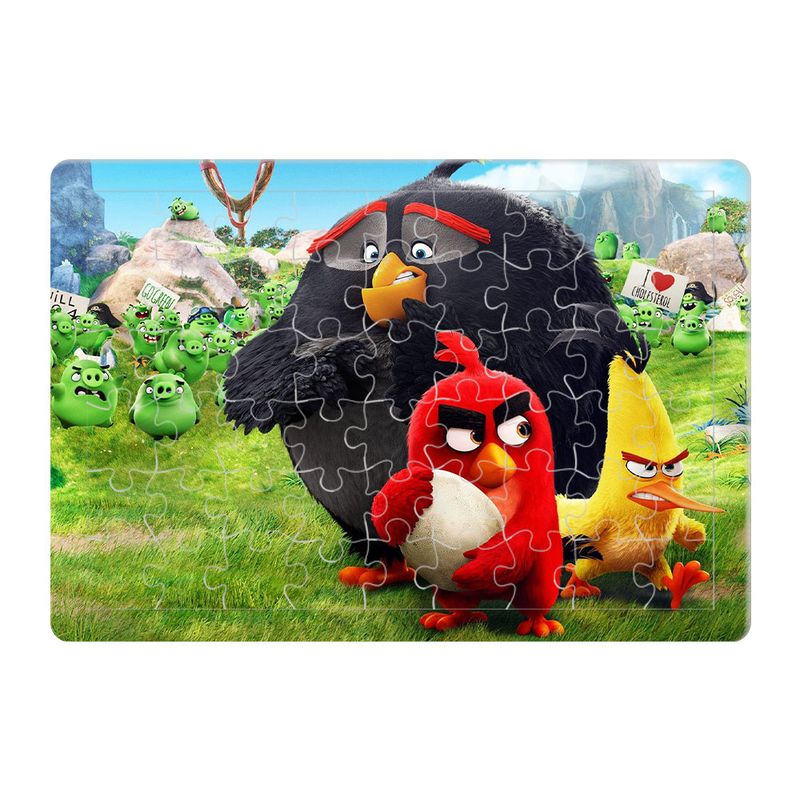 پازل 54 تکه طرح angry birds مدل p128